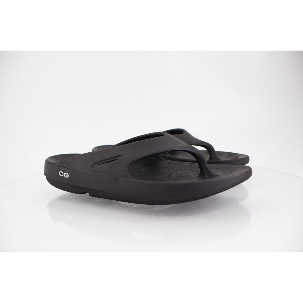 Oofos Mens OOriginal Sandal Size 11 Black Sport Recovery Shoe Thong Slide Comfy